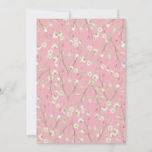 Een beetje Wildflower Boeket Meisje Baby shower Kaart (Achterkant)