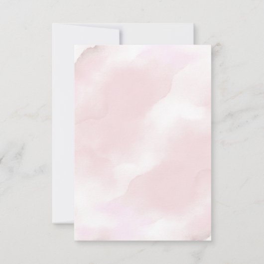 Een beetje Wildflower Boho Natuur Meisje Baby show Bedankkaart (Achterkant)