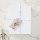 Een beetje Wildflower Boho Natuur Meisje Baby show Cadeaulabel (Met Touw)