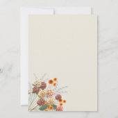 Een beetje Wildflower Boho uitnodigingen (Achterkant)