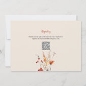 Een beetje Wildflower BOHO Waterverf Baby shower Kaart (Achterkant)