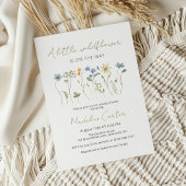 Een beetje Wildflower Floral Neutral Baby shower Kaart