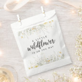 Een beetje Wildflower geel Waterverf Baby shower Bedankzakje (Geknipt)