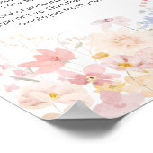 Een beetje Wildflower Late Night Luiers Poster (Hoek)