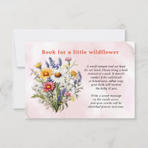 Een beetje Wildflower Meisje Baby shower Boek Aanv