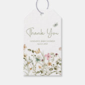Een beetje Wildflower Meisje Baby shower Favor Cadeaulabel (Voorkant)