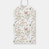 Een beetje Wildflower Meisje Baby shower Favor Cadeaulabel (Achterkant)