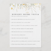 Een beetje Wildflower Nursery Rhyme Trivia Game Informatiekaartje (Voorkant)