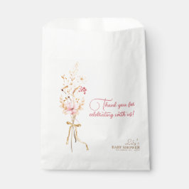 Een beetje Wildflower rustieke Boho Natuur Baby sh Bedankzakje