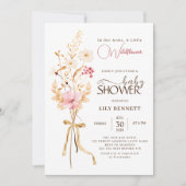 Een beetje Wildflower rustieke Boho Natuur Baby sh Kaart (Voorkant)