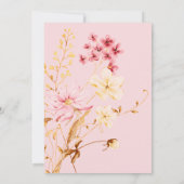 Een beetje Wildflower rustieke Boho Natuur Baby sh Kaart (Achterkant)