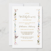 Een beetje Wildflower Tuin Boho Meisje Baby shower Kaart (Voorkant)