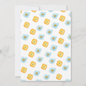 Een beetje Wildflower waterverf Baby shower Kaart (Achterkant)