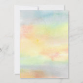 Een beetje Wildflower Waterverf Baby shower Kaart (Achterkant)