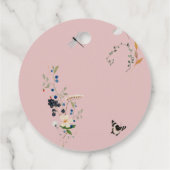 Een beetje Wildflower Wild Flower Baby shower Bedankjes Labels (Achterkant)