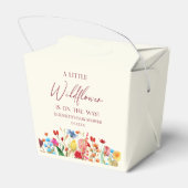 Een beetje Wildflower Wilde Bloem Bloemen Baby sho Bedankdoosjes (Achterkant)