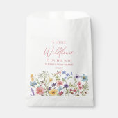 Een beetje Wildflower Wilde Bloem Bloemen Baby sho Bedankzakje (Voorkant)