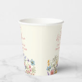 Een beetje Wildflower Wilde Bloem Bloemen Baby sho Papieren Bekers (Rechts)