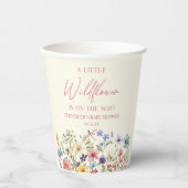 Een beetje Wildflower Wilde Bloem Bloemen Baby sho Papieren Bekers (Voorkant)