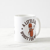 Een beetje wurst voor Draag! vermoeide worst Koffiemok (Voorkant rechts)
