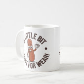 Een beetje wurst voor Draag! vermoeide worst Koffiemok (Voorkant links)