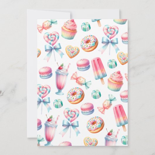 Een beetje zoet Baby shower Kaart (Achterkant)