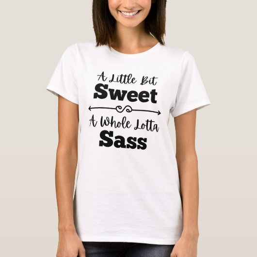 Een beetje zoet een hele Lotta Sass T-shirt (Voorkant)