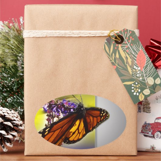 Een beetje zoete ~ ovale stickers (Feestdagen)