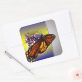 Een beetje zoete vlinder vierkante sticker (Envelop)