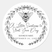 Een beetje zoetheid om je dag te beginnen | Breakf Ronde Sticker (Voorkant)