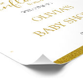 Een beetje zonnebloem baby shower welkomstbord foto afdruk (Hoek)