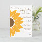 Een beetje zonnebloem is onderweg kaart (Staand voorkant)