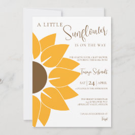 Een beetje zonnebloem is onderweg kaart