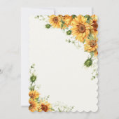 Een beetje zonnebloem is op weg naar het Baby show Kaart (Achterkant)