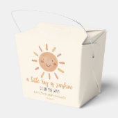 Een beetje zonnegeel Baby shower Bedankdoosjes (Achterkant)