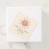 Een beetje zonnegeel Baby shower Bedankjes Labels (In situ)