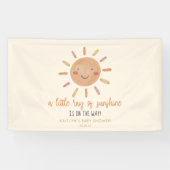 Een beetje zonnegeel Baby shower Spandoek (Horizontaal)
