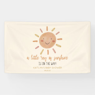 Een beetje zonnegeel Baby shower Spandoek