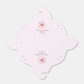 Een beetje zonneroze zonneroze Baby shower Bedankdoosjes (Uitgevouwen)