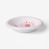Een beetje zonneroze zonneroze Baby shower Papieren Kommen (Gebogen)