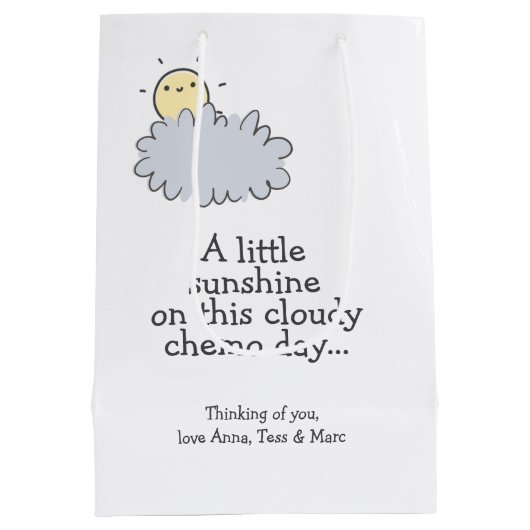 Een beetje zonneschijn op deze bewolkte dag - Chem Medium Cadeauzakje (Achterkant)