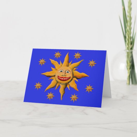 Een Beetje Zonneschijn Sturen Kaart (Voorkant)