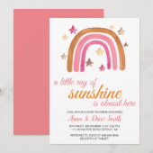 Een beetje zonnestraal Baby shower Kaart (Voorkant / Achterkant)