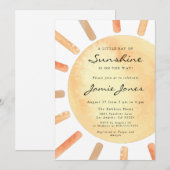 Een beetje zonnestraal Baby shower Kaart (Voorkant / Achterkant)