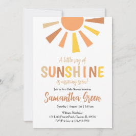 Een beetje zonnestraal Baby shower Kaart