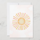 Een beetje zonnestraal Baby shower Kaart (Achterkant)
