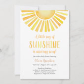Een beetje zonnestraal Baby shower Kaart (Voorkant)