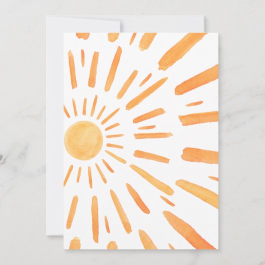 Een beetje zonnestraal Baby shower Kaart (Achterkant)