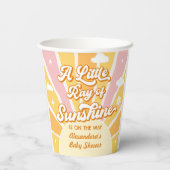 Een beetje zonnestraal Baby shower Papieren Bekers (Achterkant)