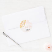 Een beetje zonnestraal Baby shower Ronde Sticker (Envelop)